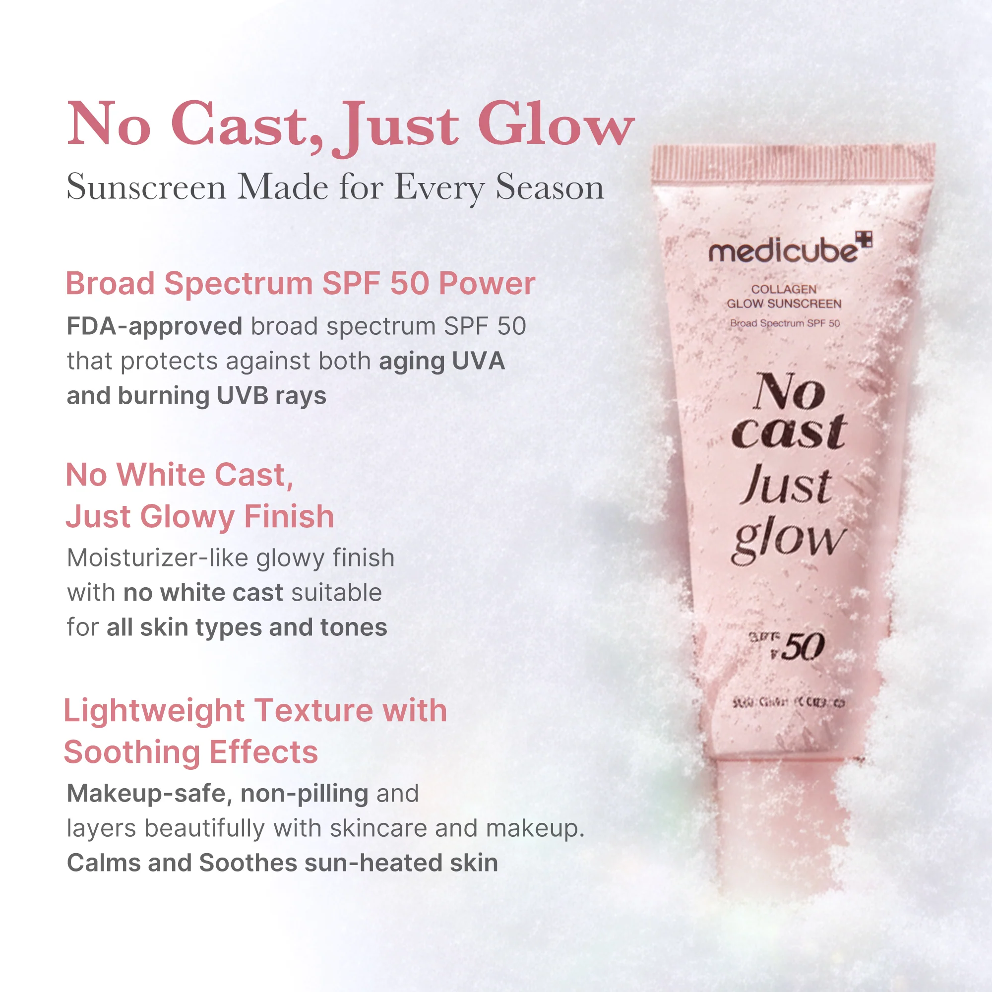 No Cast Just Glow Collagen Sunscreen - Image 2