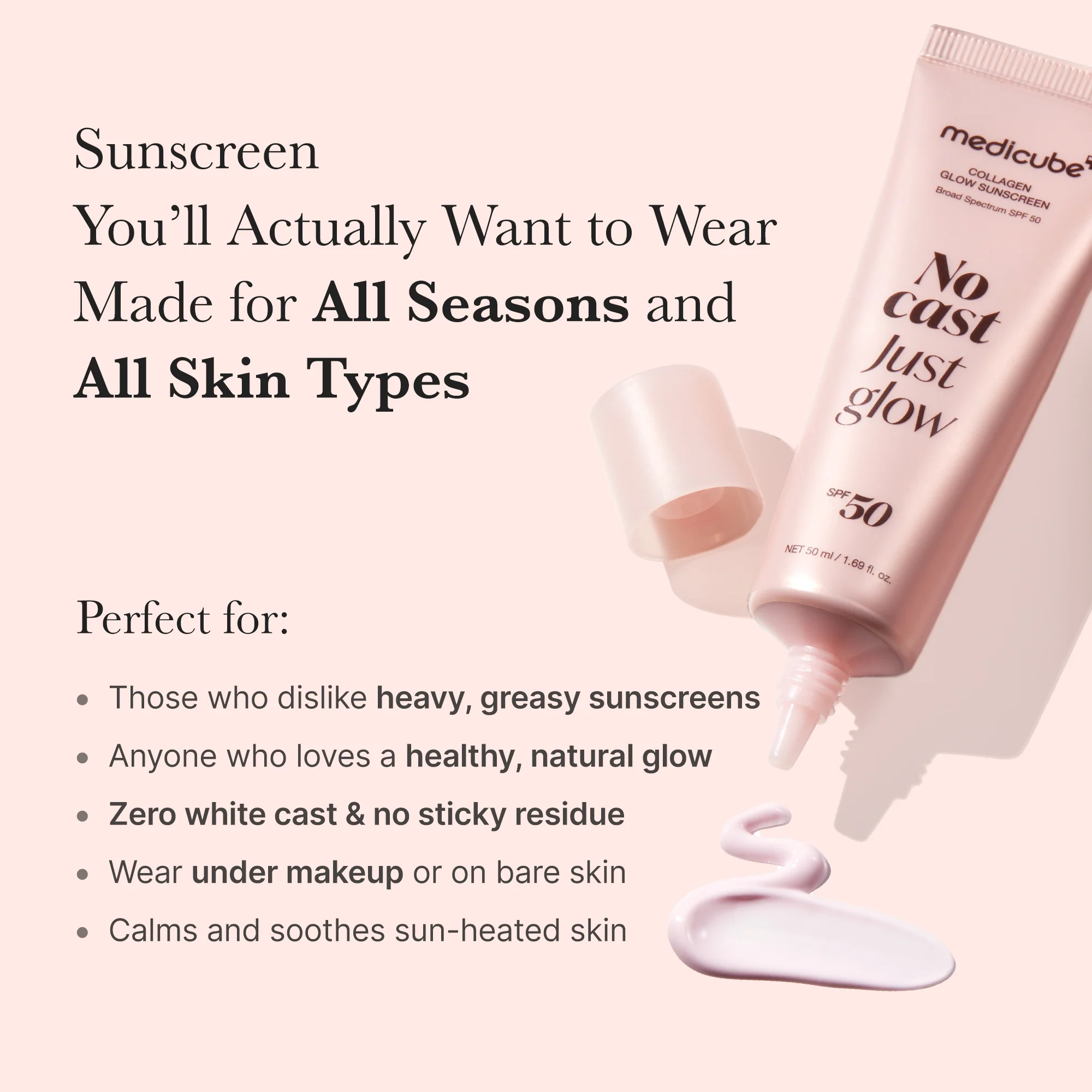 No Cast Just Glow Collagen Sunscreen - Image 5
