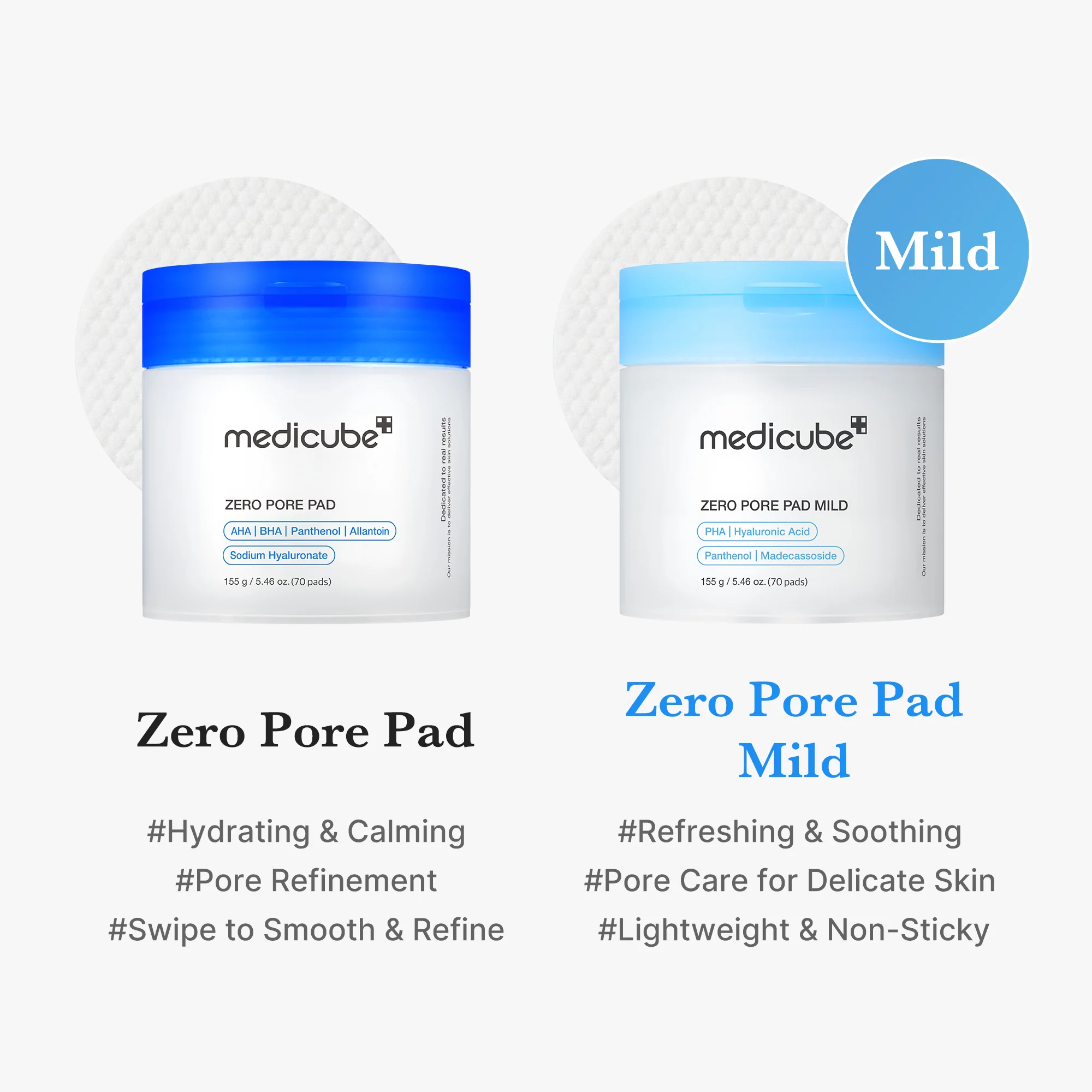 [Subscr.] Zero Pore Madecassoside Pads (Mild) - Image 3
